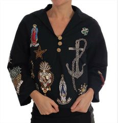 Dolce & Gabbana Blue Crystal MAMMA Sicily Jacket -   -  Dolce & Gabbana.