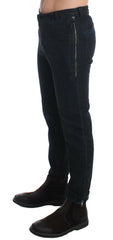 Costume National Blue Cotton Slim Pants Denim Jeans -   -  Costume National.