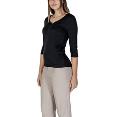 Street One Black Cotton T-Shirt -   -  Street One.