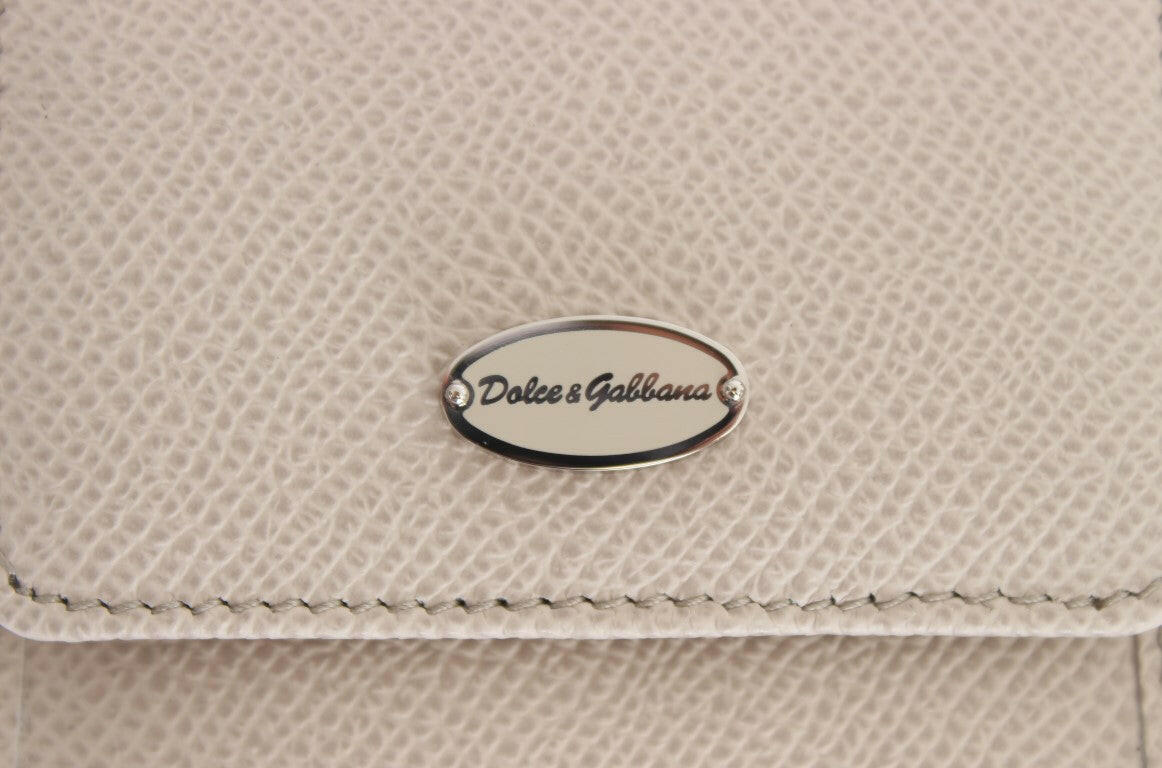 Dolce & Gabbana White Dauphine Leather Case Wallet -  Leather Accessory for Men -  Dolce & Gabbana. Dolce & Gabbana White Dauphine Leather Case Wallet -  Leather Accessory for Men -  Dolce & Gabbana.