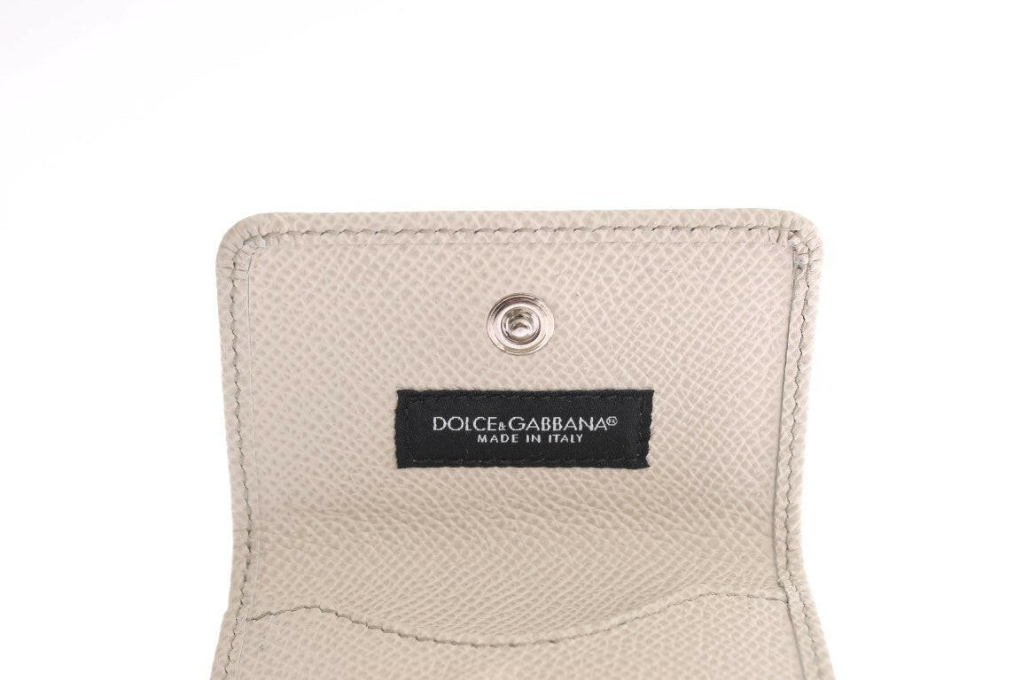 Dolce & Gabbana White Dauphine Leather Case Wallet -  Leather Accessory for Men -  Dolce & Gabbana. Dolce & Gabbana White Dauphine Leather Case Wallet -  Leather Accessory for Men -  Dolce & Gabbana.