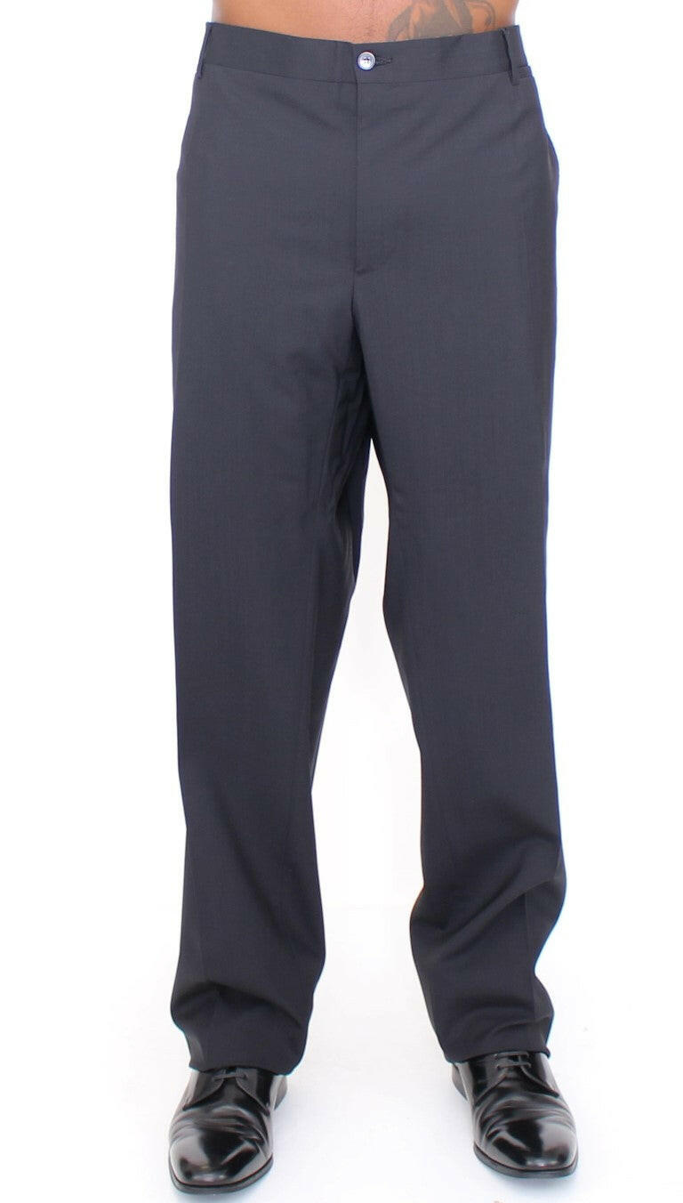 Dolce & Gabbana Black Wool Stretch Pleated Pants -   -  Dolce & Gabbana.