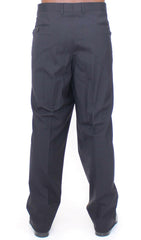 Dolce & Gabbana Black Wool Stretch Pleated Pants -   -  Dolce & Gabbana.