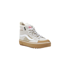 Vans Beige Leather Sneaker -   -  Vans.