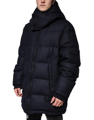 Dolce & Gabbana Black Nylon Hooded Puffer Men Coat Jacket -   -  Dolce & Gabbana.