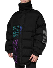 Dolce & Gabbana Black Nylon Puffer Men Full Zip Jacket -   -  Dolce & Gabbana.
