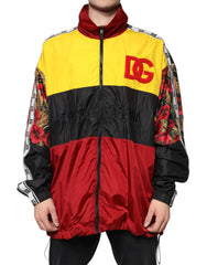 Dolce & Gabbana Multicolor Patchwork Men Full Zip Sweater -   -  Dolce & Gabbana.