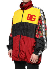 Dolce & Gabbana Multicolor Patchwork Men Full Zip Sweater -   -  Dolce & Gabbana.
