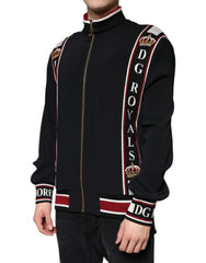 Dolce & Gabbana Black DG King Full Zip Sweatshirt Sweater -   -  Dolce & Gabbana.