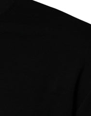 Versace Black Medusa Embroidery Crew Neck Pullover Sweater -   -  Versace.