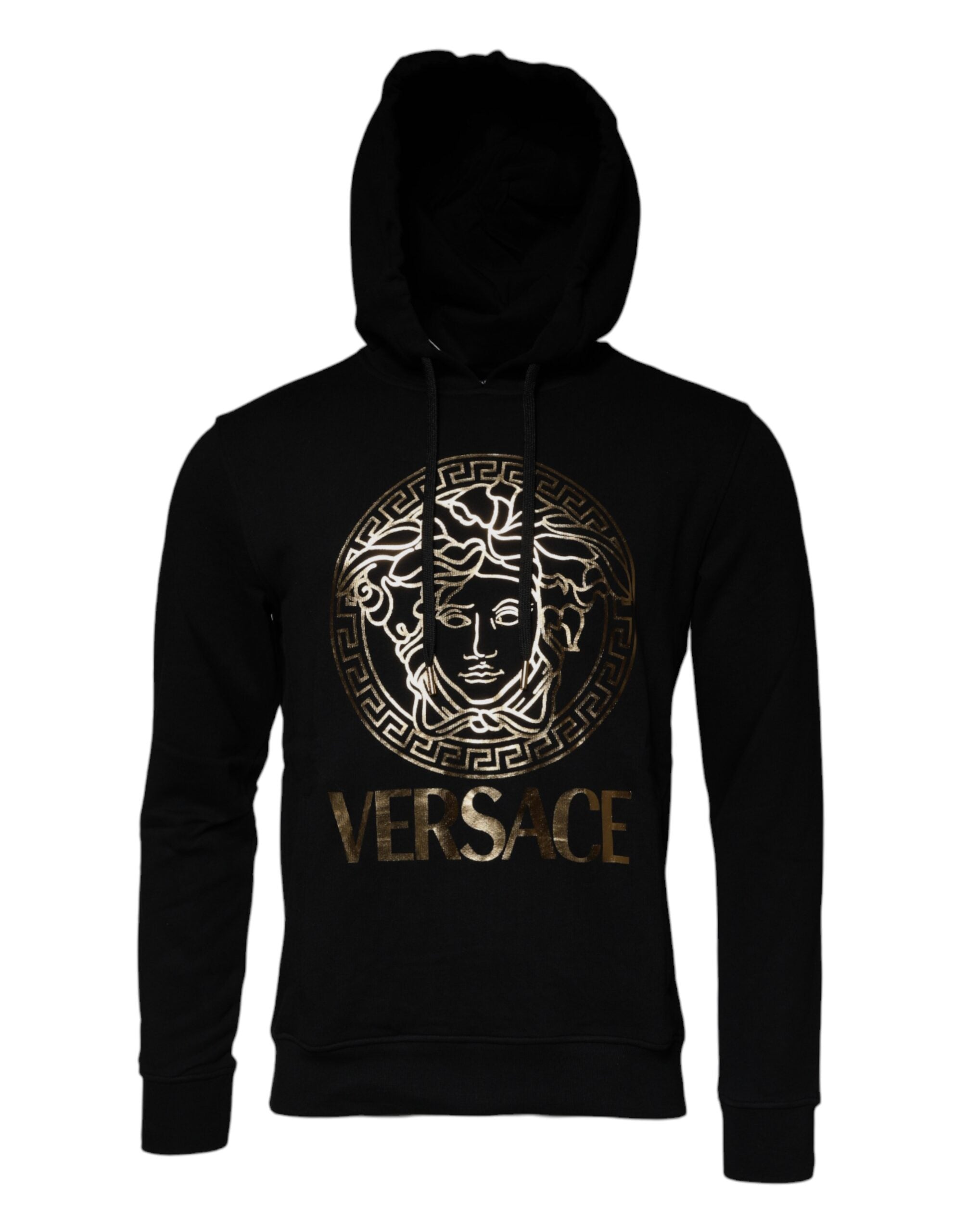 Versace Black Medusa Cotton Hoodie Pullover Sweatshirt Sweater -   -  Versace. Versace Black Medusa Cotton Hoodie Pullover Sweatshirt Sweater -   -  Versace.
