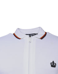 Dolce & Gabbana White Crown Men Full Zip Sweatshirt Sweater - - Dolce & Gabbana.