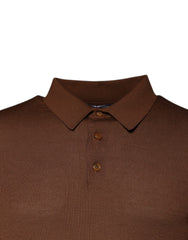 Dolce & Gabbana Brown Cashmere Buttoned Men Pullover Sweater -   -  Dolce & Gabbana.