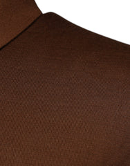 Dolce & Gabbana Brown Cashmere Buttoned Men Pullover Sweater -   -  Dolce & Gabbana.