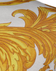 Versace White Medusa Print Cotton Crew Neck T-shirt -   -  Versace.