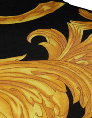 Versace Black Medusa Print Cotton Crew Neck T-shirt -   -  Versace.