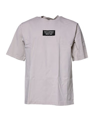 Dolce & Gabbana Beige DG Logo Crew Neck Short Sleeves T-shirt -   -  Dolce & Gabbana.