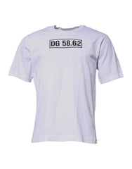 Dolce & Gabbana White DG Logo Cotton Crew Neck T-shirt -   -  Dolce & Gabbana.