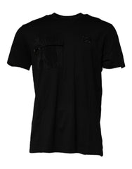 Dolce & Gabbana Black Crew Neck Short Sleeve T-shirt -   -  Dolce & Gabbana.