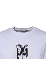 Dolce & Gabbana White DG Logo Cotton Crew Neck T-shirt -   -  Dolce & Gabbana.