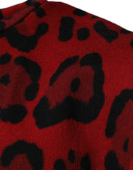 Dolce & Gabbana Red Leopard Print Cotton Sleeveless T-shirt -   -  Dolce & Gabbana.
