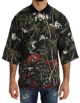 Dolce & Gabbana Black Volcano Sicily Short Sleeve T-Shirt -   -  Dolce & Gabbana.