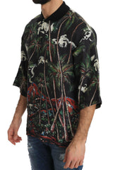Dolce & Gabbana Black Volcano Sicily Short Sleeve T-Shirt -   -  Dolce & Gabbana.