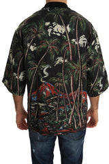 Dolce & Gabbana Black Volcano Sicily Short Sleeve T-Shirt -   -  Dolce & Gabbana.