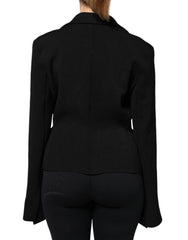 Dolce & Gabbana Black Viscose Single Breasted Blazer Jacket -   -  Dolce & Gabbana.