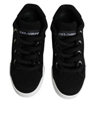 Dolce & Gabbana Black Portofino Low Top Sneakers Shoes -   -  Dolce & Gabbana.
