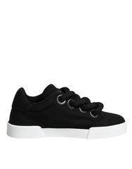 Dolce & Gabbana Black Portofino Low Top Sneakers Shoes -   -  Dolce & Gabbana.