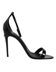 Dolce & Gabbana Black KEIRA Heels Ankle Strap Sandals Shoes -   -  Dolce & Gabbana.