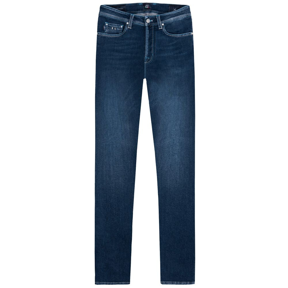 Tramarossa Blue Cotton Men's Jeans -   -  Tramarossa.