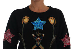Dolce & Gabbana Fairy Tale Crystal Black Cashmere Sweater -   -  Dolce & Gabbana.