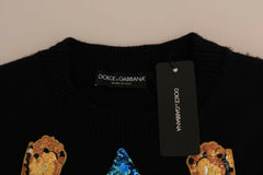 Dolce & Gabbana Fairy Tale Crystal Black Cashmere Sweater -   -  Dolce & Gabbana.