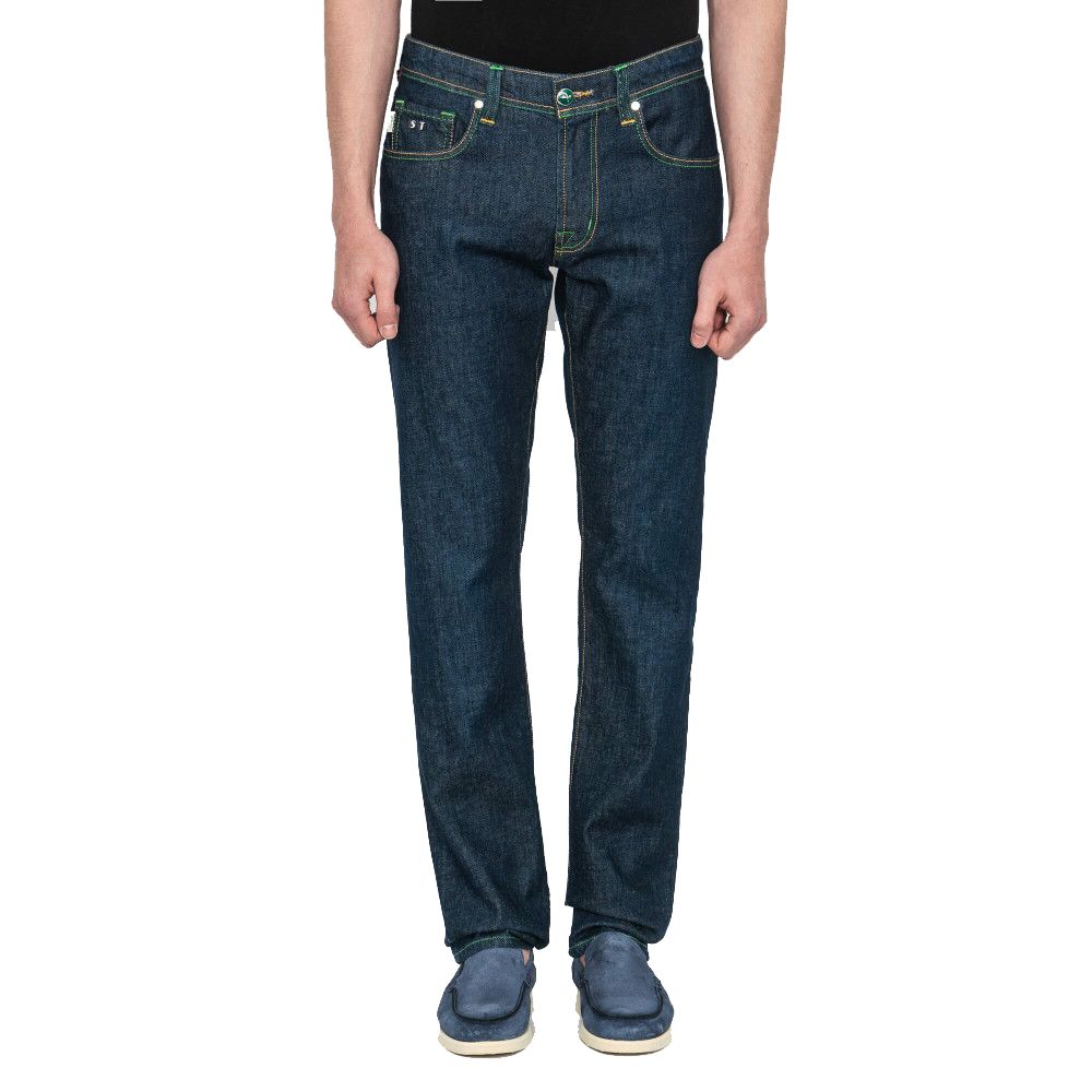 Tramarossa Blue Cotton Jeans & Pant -   -  Tramarossa.