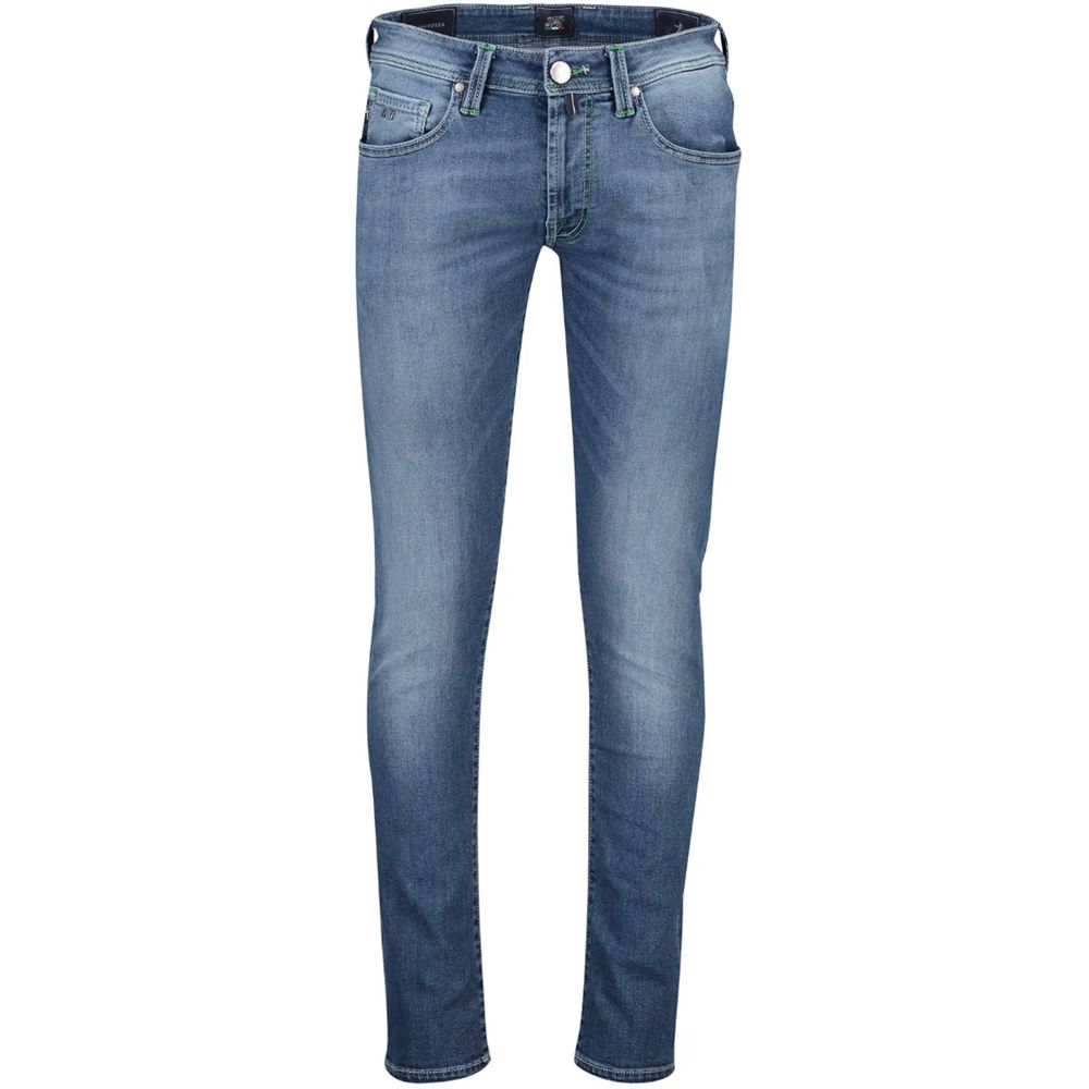 Tramarossa Blue Cotton Jeans & Pant -   -  Tramarossa.