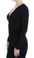 Versace Jeans Black Stretch Longsleeve Sweater -   -  Versace Jeans.