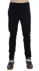 Dolce & Gabbana Black Gray Wool Casual Trousers Stripe Pants -   -  Dolce & Gabbana.