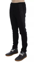 Dolce & Gabbana Black Gray Wool Casual Trousers Stripe Pants -   -  Dolce & Gabbana.
