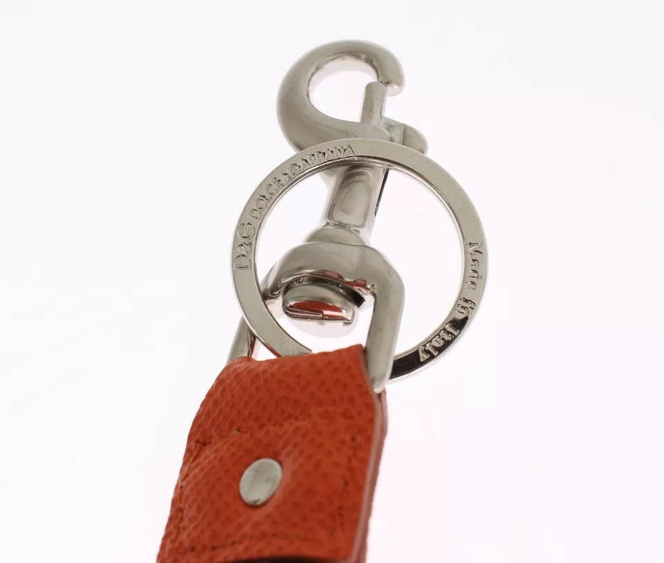 Dolce & Gabbana Silver Brown Raffia Leather Clasp Finder Chain Keyring -   -  Dolce & Gabbana. Dolce & Gabbana Silver Brown Raffia Leather Clasp Finder Chain Keyring -   -  Dolce & Gabbana.