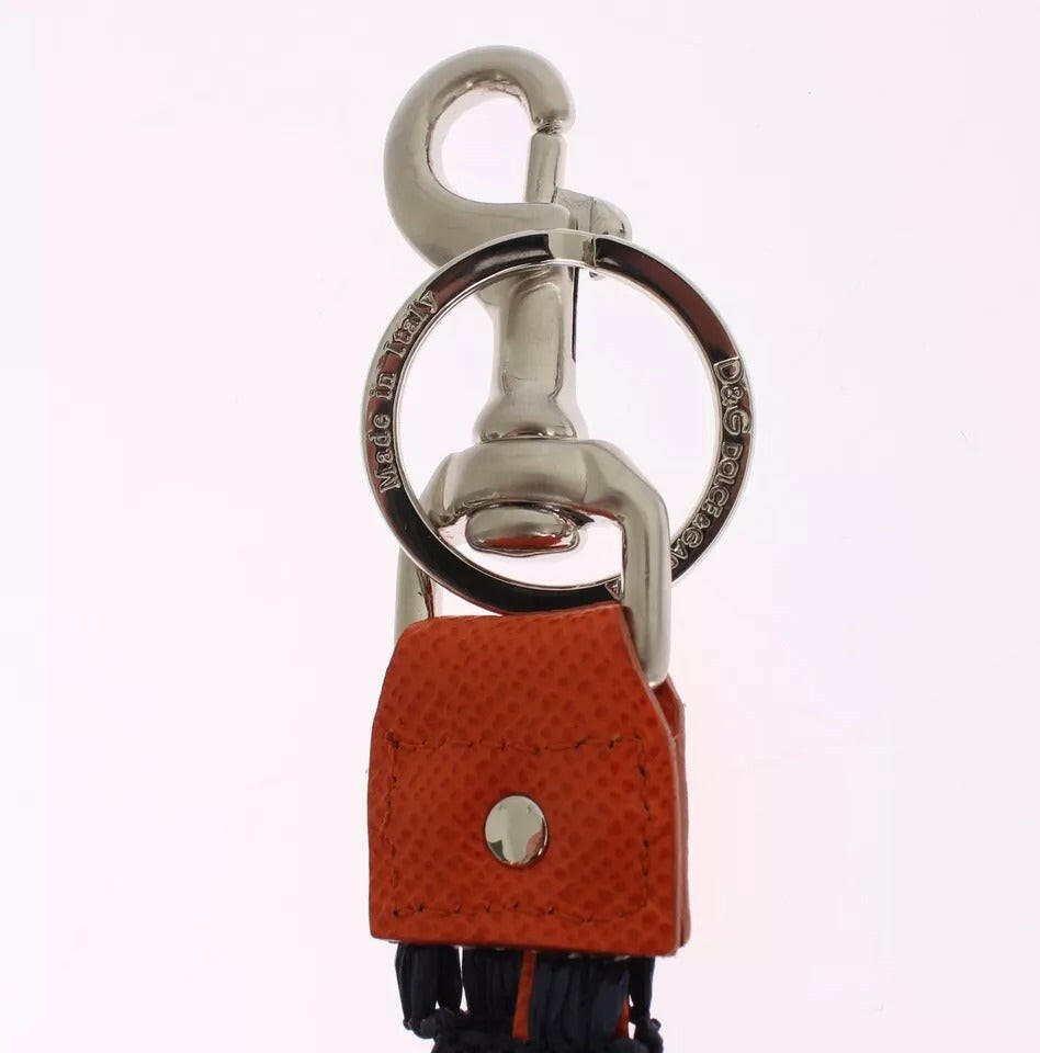 Dolce & Gabbana Red Yellow Raffia Leather Clasp Finder Keyring Keychain -   -  Dolce & Gabbana. Dolce & Gabbana Red Yellow Raffia Leather Clasp Finder Keyring Keychain -   -  Dolce & Gabbana.