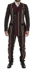 Dolce & Gabbana Multicolor Striped Runway 3 Piece Slim Fit Vest Suit -   -  Dolce & Gabbana.