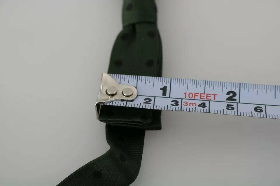 Dolce & Gabbana Green Dotted Silk Adjustable Neck Bow Tie -  Neckties, Men -  Dolce & Gabbana. Dolce & Gabbana Green Dotted Silk Adjustable Neck Bow Tie -  Neckties, Men -  Dolce & Gabbana.