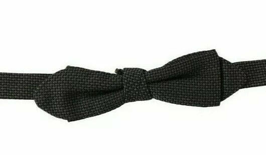 Dolce & Gabbana Gray Pattern Silk Adjustable Neck Bow Tie -  Neckties, Men -  Dolce & Gabbana. Dolce & Gabbana Gray Pattern Silk Adjustable Neck Bow Tie -  Neckties, Men -  Dolce & Gabbana.