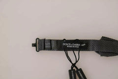 Dolce & Gabbana Gray Silk Patterned Mens Necktie Bow Tie -  Neckties, Men -  Dolce & Gabbana.