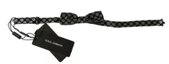 Dolce & Gabbana Black Silk Circles Men Necktie Bow Tie -  Neckties, Men -  Dolce & Gabbana.