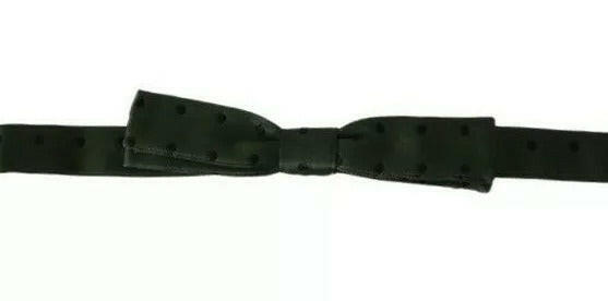 Dolce & Gabbana Green Silk Dotted Mens Necktie Bow Tie -  Neckties, Men -  Dolce & Gabbana.