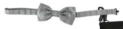 Dolce & Gabbana Light Gray Lining Adjustable Neck Butterfly Bow Tie -  Neckties, Men -  Dolce & Gabbana.
