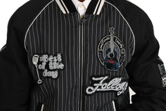 Dolce & Gabbana Black DD58 SG62 Sequined Beaded Jacket -   -  Dolce & Gabbana.